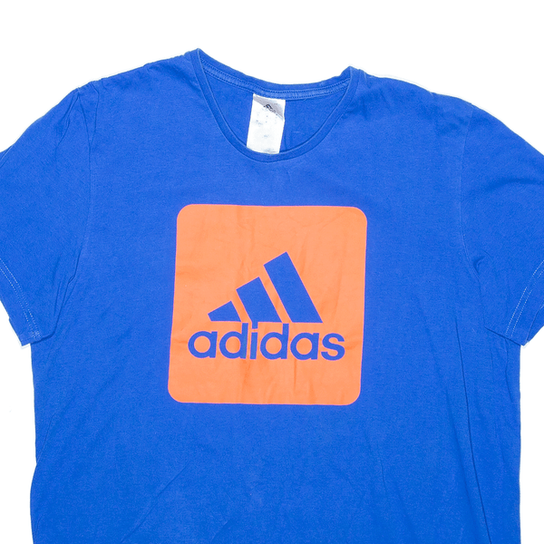 ADIDAS Sports Blue Short Sleeve T-Shirt Mens M