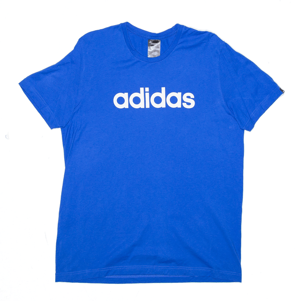 ADIDAS Sports Blue Short Sleeve T-Shirt Mens M