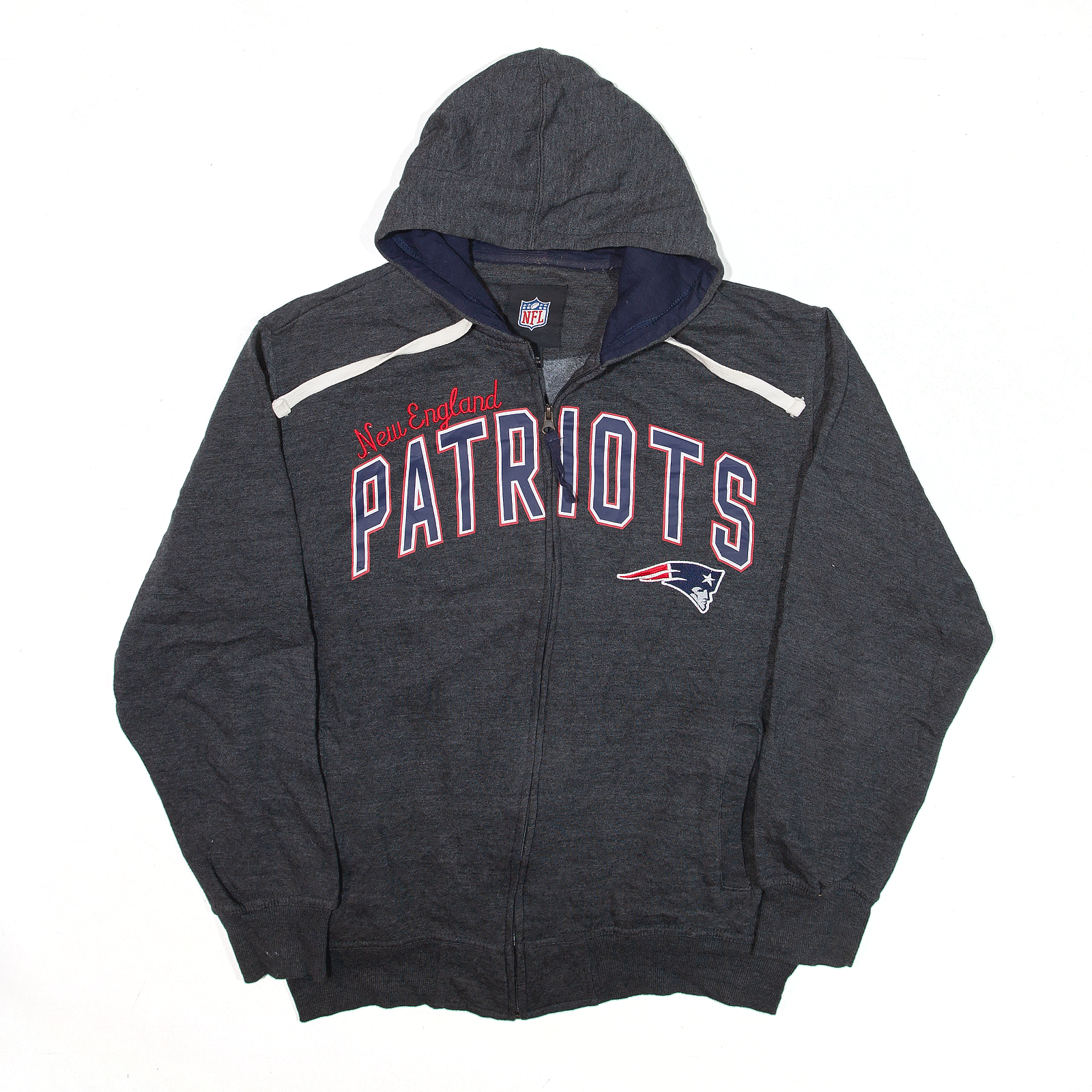 New England Patriots Reebok Hoodie Men's 2XL Blue Pullover NFL Football