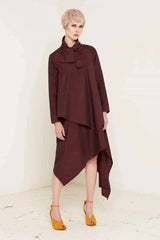 Alexandra Shirt (Burgundy)