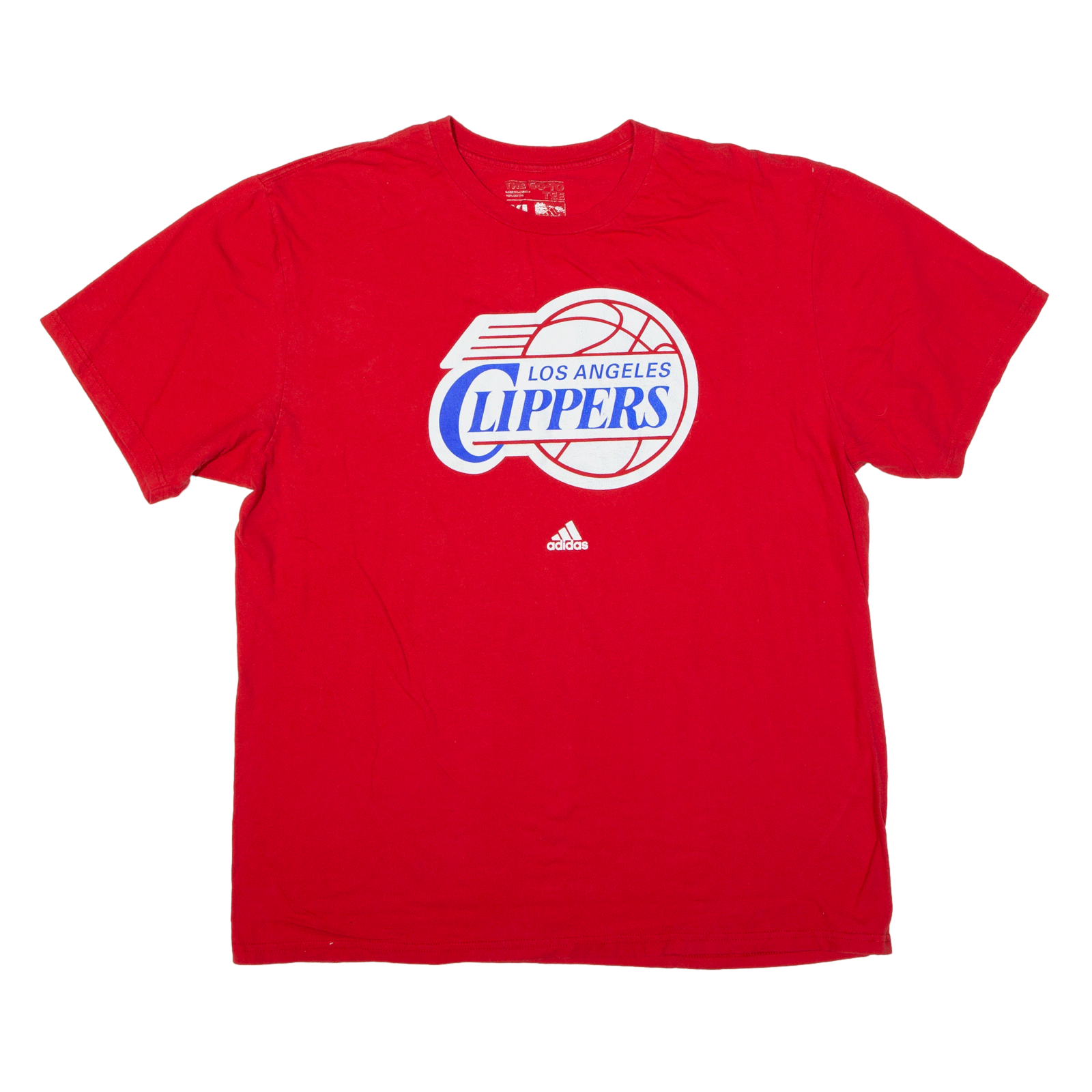 Los Angeles Clippers Red NBA Basketball Short Sleeve T Shirt by Adidas