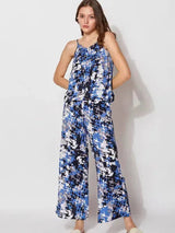 Oasis Printed Wide-leg Lounge Set