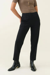 High-waist Barrel Trouser - Black