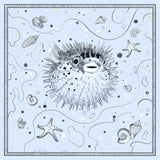 FUGU FISH silk scarf