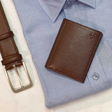 Bifold Card Holder in Chestnut Brown