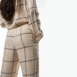 Bia Checked Viscose Pants