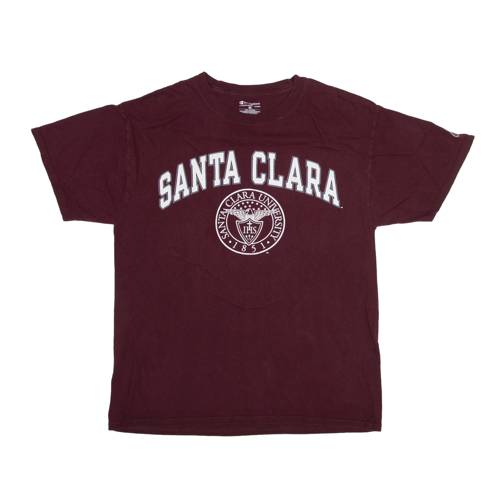 Men's Champion Maroon Santa Clara Broncos Jersey T-Shirt