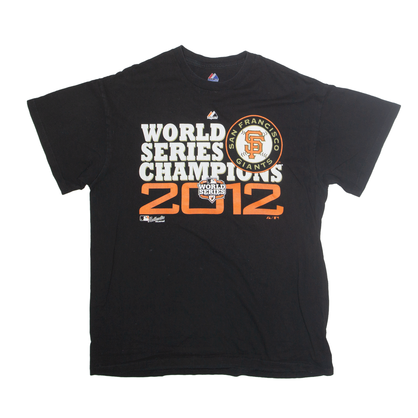 2010 SAN FRANCISCO GIANTS WORLD SERIES CHAMPIONS MAJESTIC TEE XL