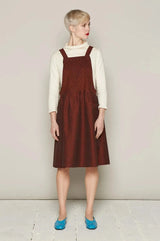 Candy Dress (Burgundy Dots)