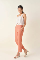 Convertible Crop Pant - Apricot