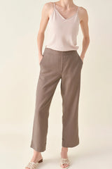Convertible Crop Pant - Dark Taupe
