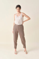 Convertible Crop Pant - Dark Taupe