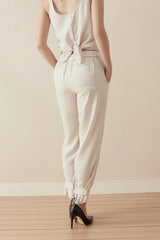 Convertible Crop Pant - Natural