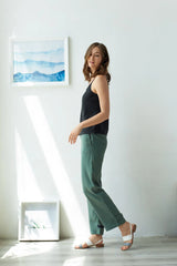 Convertible Crop Pant - Sage