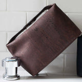 Cork Washbag in Brown