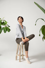 Cropped Cardigan - Grey Pearl