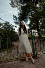 ENOKI DRESS - OFF-WHITE