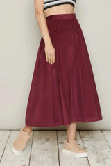 Dagfari Skirt (Burgundy)