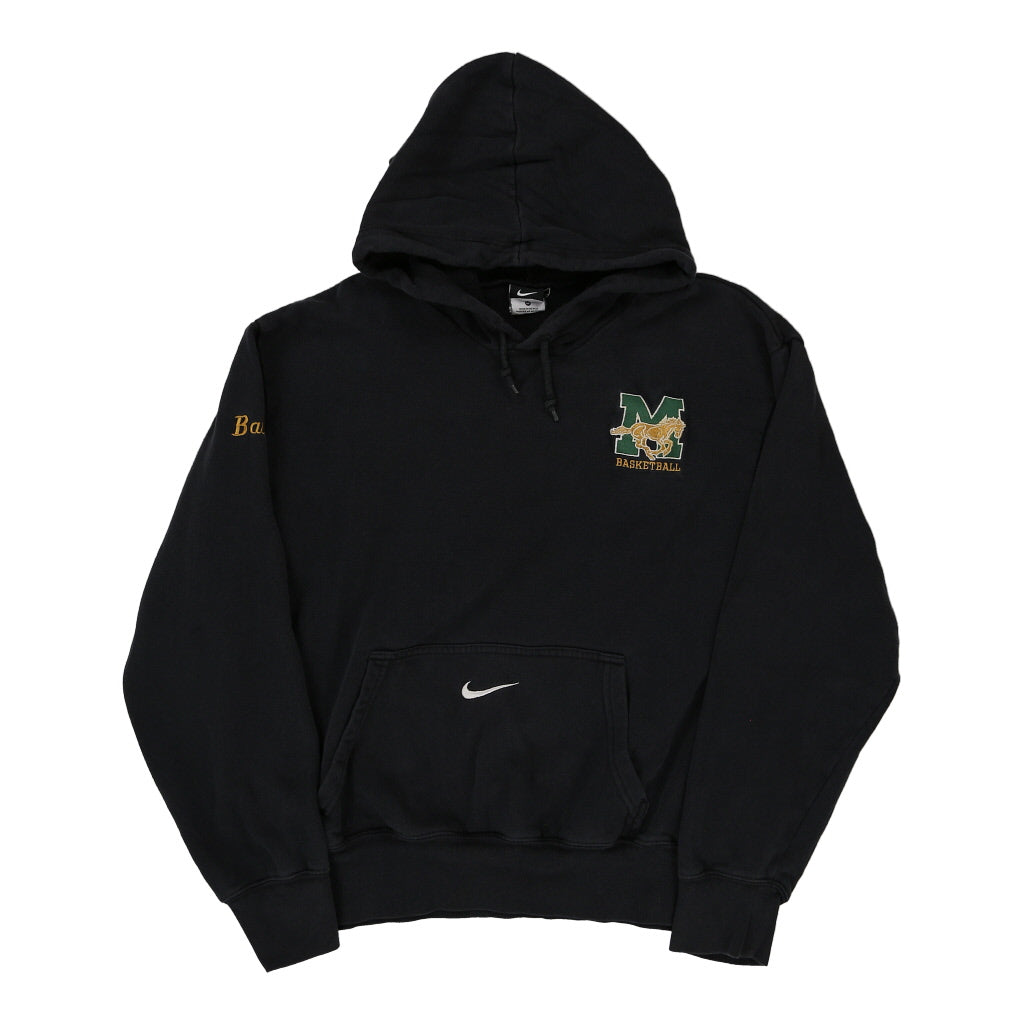 M Basketball Nike Hoodie Medium Black Cotton Blend Cerqular