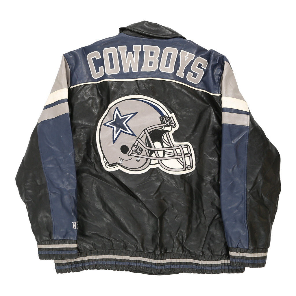 Dallas Cowboys Nfl Varsity Jacket - 2XL Black Polyvinyl – Cerqular