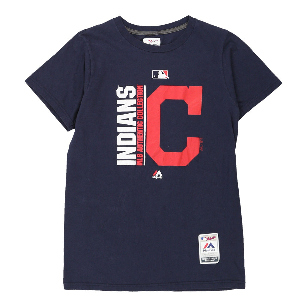 Majestic, Shirts & Tops, Cleveland Indians Majestic Teeshirt Size Youth  Large