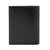 Card Wallet with Notes Pocket in Black & Red