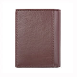 Card Wallet with Notes Pocket in Chestnut Brown