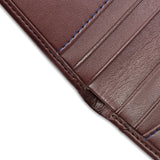 Card Wallet with Notes Pocket in Chestnut Brown