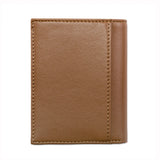 Card Wallet with Notes Pocket in Tan