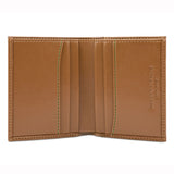 Card Wallet with Notes Pocket in Tan