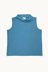 Draped Jersey Vest - Teal