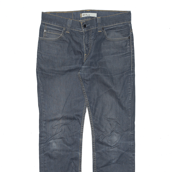 LEVI'S 511 Blue Denim Slim Straight Jeans Mens W32 L32