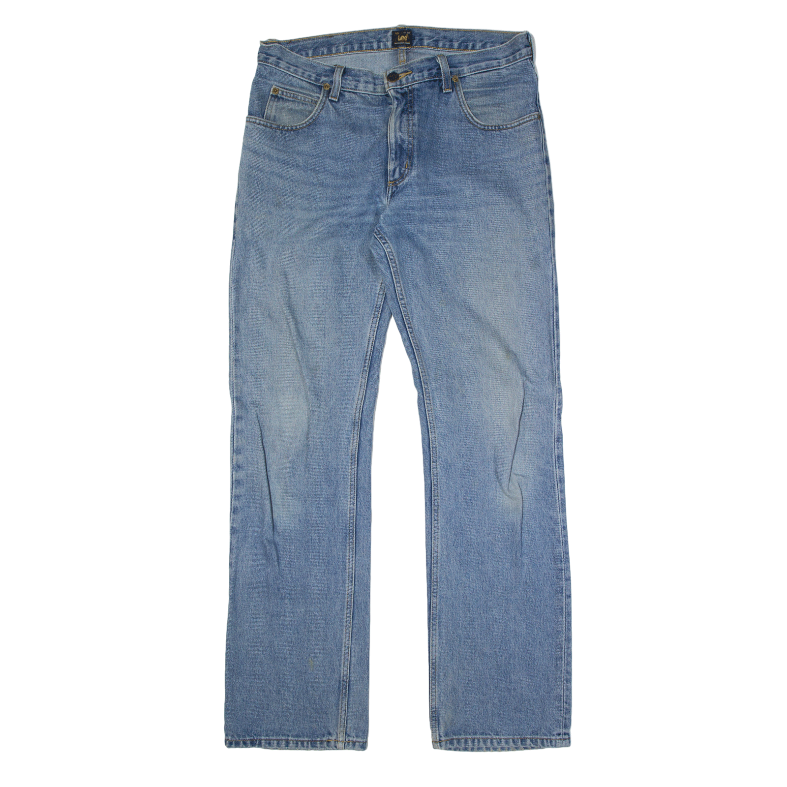 LEE Jeans Blue Denim Regular Straight Stone Wash Mens W34 L34
