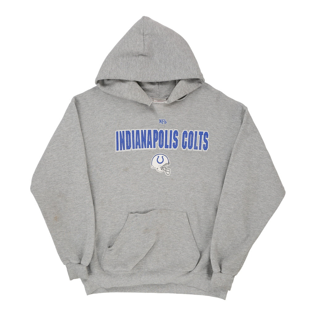 Indianapolis Colts Nfl NFL Hoodie - Large Grey Cotton Blend – Cerqular