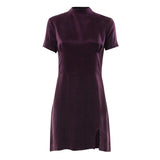 Grace Mini Dress - Plum