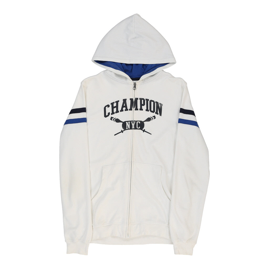 Champion Spellout Hoodie Small Cotton Blend – Cerqular
