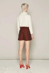 Holly Shorts (Burgundy Dots)