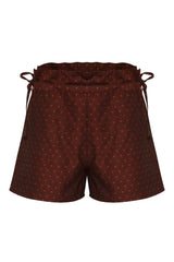 Holly Shorts (Burgundy Dots)