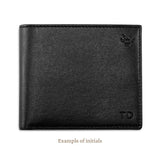 Coin Wallet in Chestnut Brown with Red