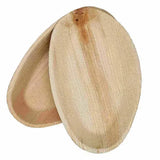 Dtocs Compostable Palm Leaf Plates - 5x7 Inch (Pack 50) | USDA Certified Biobased Compostable Bamboo Plates Like Disposable Wedding Plates