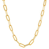 The Lilly Twisted Cable Link Gold Chain Necklace is handmade of brass (one the most recycled metals in the world) and 14 Carat Fair Trade gold.