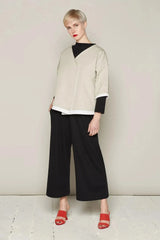 Liza Jacket (Beige & White)