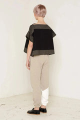 Luna Top (Black and Grey)