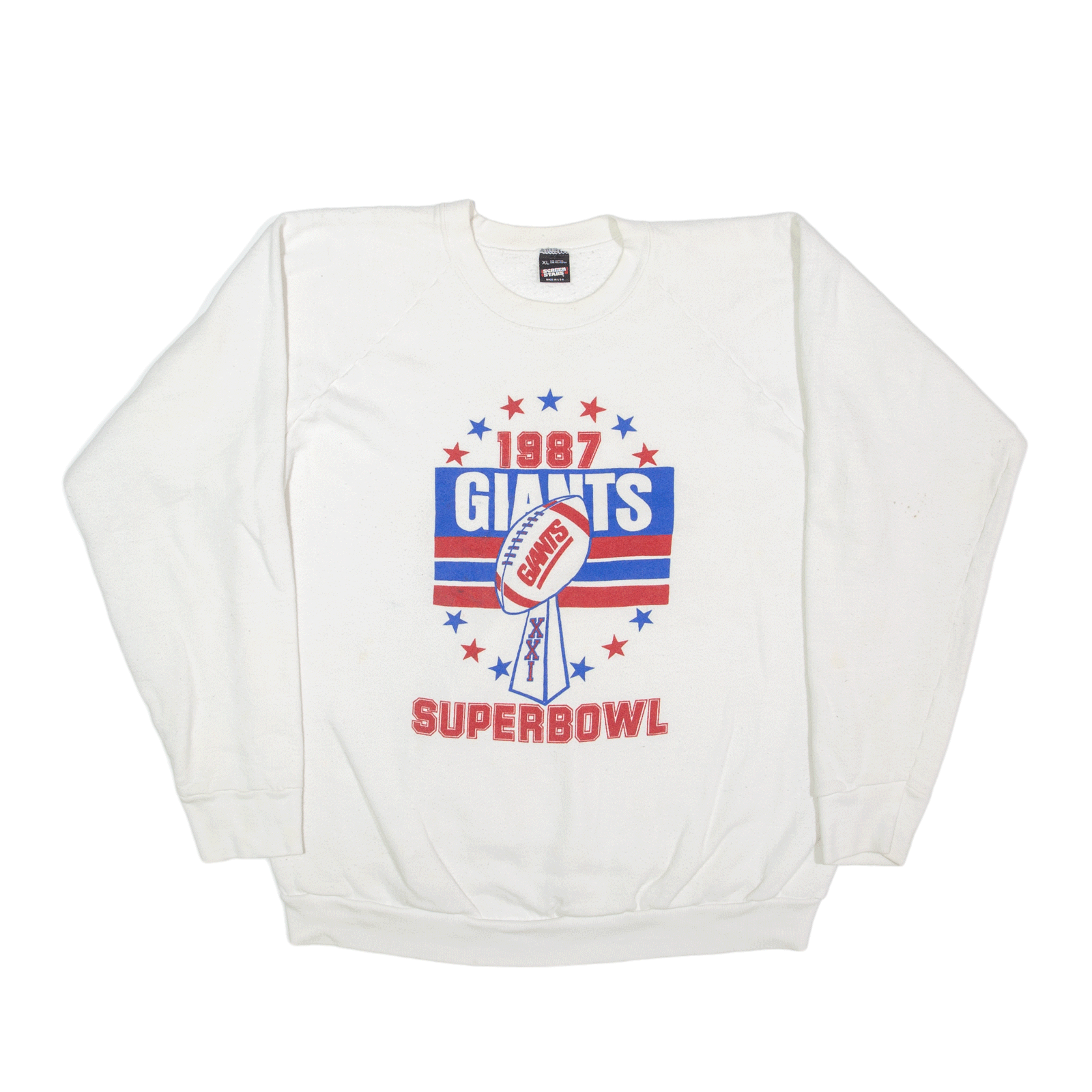 Reebok White New York Giants Super Bowl XLII Long Sleeve T-Shirt