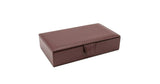 Islington Cufflink Box in Chestnut Brown
