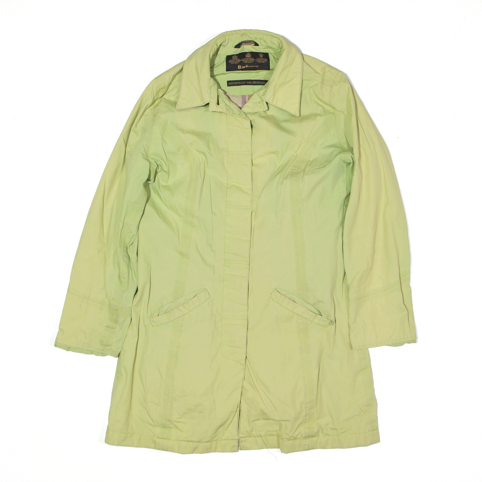 BARBOUR Flyweight Belleville Parka Jacket Green Womens UK 8