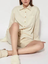 Alyvia Collared Long Shirt
