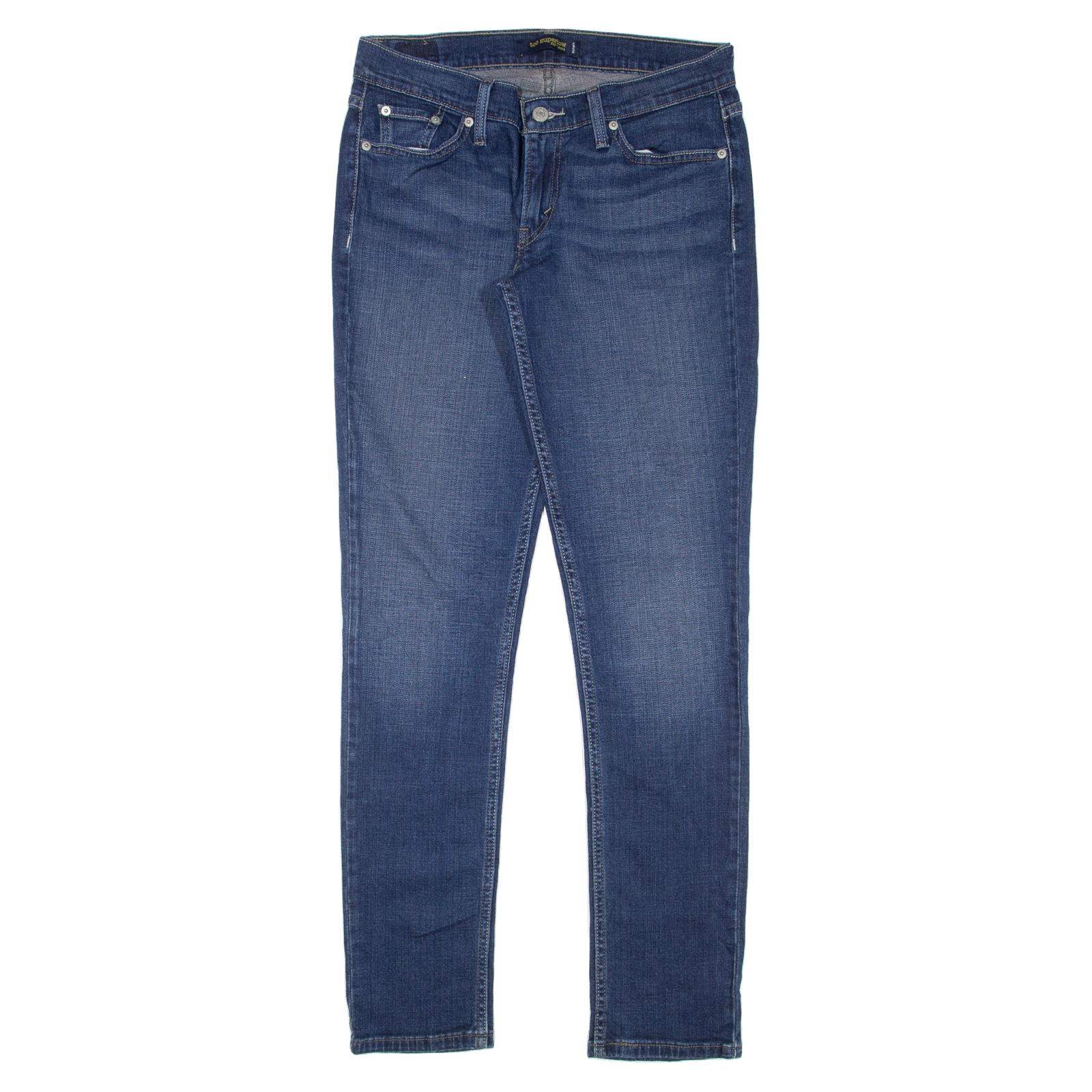 LEVI'S 524 Too Superlow Jeans Blue Denim Slim Skinny Stone Wash Womens –  Cerqular