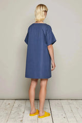 Paula Dress (Navy)