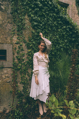 KNIGHTS PLUME SKIRT - OFF WHITE